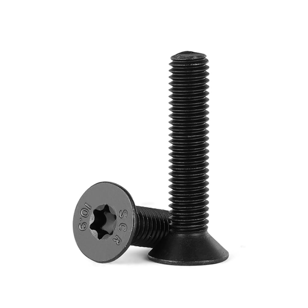 Amazon | 10本入 トルクス サラ小ねじ 黒 M8 皿ボルト フラット